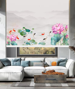 Rèm cuốn in tranh cản nắng 100% Mã HSE0620