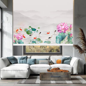 Rèm cuốn in tranh cản nắng 100% Mã HSE0620