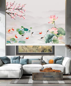 Rèm cuốn in tranh cản nắng 100% Mã HSE0621