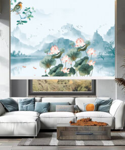 Rèm cuốn in tranh cản nắng 100% Mã HSE0622