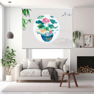 Rèm cuốn in tranh cản nắng 100% Mã HSE0713