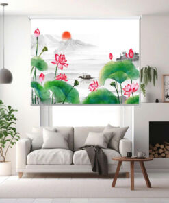 Rèm cuốn in tranh cản nắng 100% Mã HSE0714