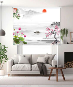 Rèm cuốn in tranh cản nắng 100% Mã HSE0715