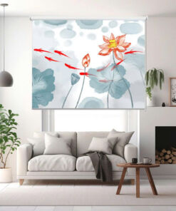 Rèm cuốn in tranh cản nắng 100% Mã HSE0716