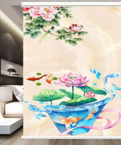 Rèm cuốn in tranh cản nắng 100% Mã HSE0718