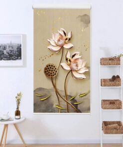 Rèm cuốn in tranh cản nắng 100% Mã HSE0720