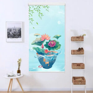 Rèm cuốn in tranh cản nắng 100% Mã HSE0724