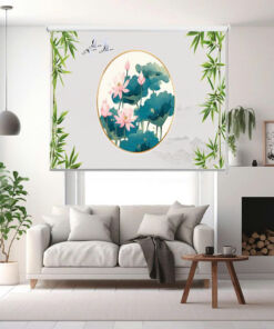 Rèm cuốn in tranh cản nắng 100% Mã HSE0730