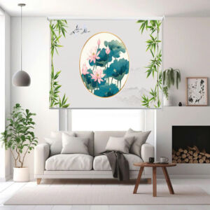 Rèm cuốn in tranh cản nắng 100% Mã HSE0730