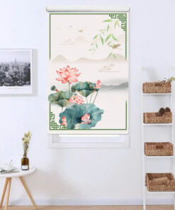 Rèm cuốn in tranh cản nắng 100% Mã HSE0733