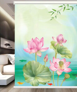 Rèm cuốn in tranh - chủ đề đồng quê - mã TP141