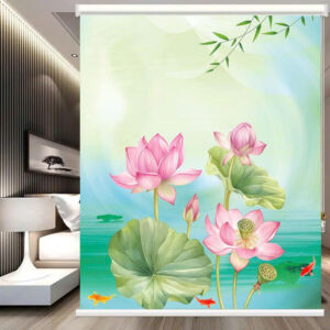 Rèm cuốn in tranh - chủ đề đồng quê - mã TP141