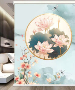 Rèm cuốn in tranh cản nắng 100% Mã HSE0704