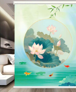 Rèm cuốn in tranh cản nắng 100% Mã HSE0740