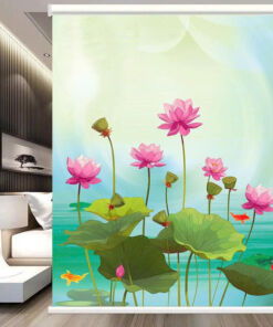 Rèm cuốn in tranh cản nắng 100% Mã HSE0742