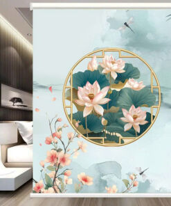 Rèm cuốn in tranh cản nắng 100% Mã HSE0750