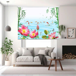 Rèm cuốn in tranh cản nắng 100% Mã HSE0706