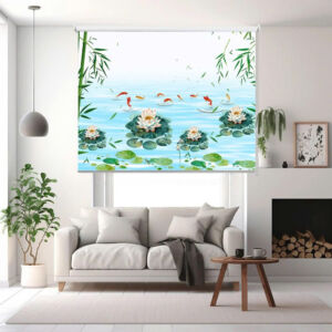 Rèm cuốn in tranh cản nắng 100% Mã HSE0708