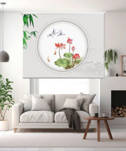 Rèm cuốn in tranh cản nắng 100% Mã HSE0709