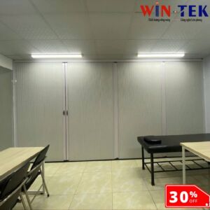 Vách ngăn phòng giá rẻ bằng vải rèm tổ ong ngăn giữ lạnh điều hòa 100% mã FSV87