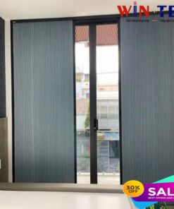 Vách ngăn phòng thờ bằng vải tổ ong cực đẹp