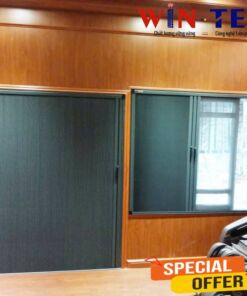 Vách ngăn phòng giá rẻ bằng vải rèm tổ ong ngăn giữ lạnh điều hòa 100% mã FSV87