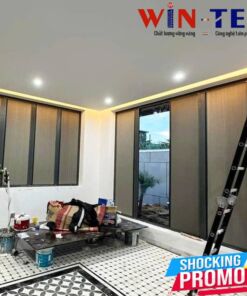 Vách ngăn phòng thờ với phòng khách đẹp mã FSV32