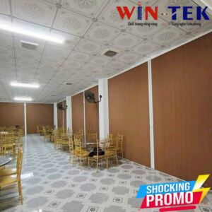 Vách ngăn phòng thờ bằng vải tổ ong cực đẹp mã FSV28