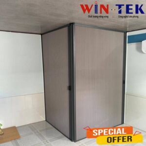 Vách ngăn phòng khách với bếp bằng vải tổ ong giữ lạnh mã FSV15