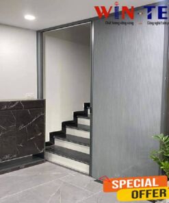 Vách tổ ong ngăn cầu thang lắp điều hòa