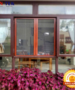 Cửa lưới chống muỗi xếp có ray - Mẫu Được Sử Dụng Nhiều