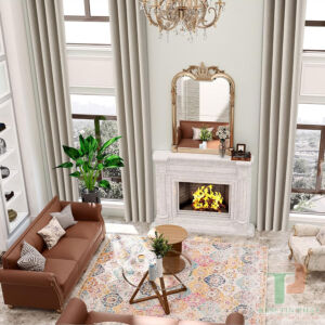 Rèm cửa vải đẹp Hàn Quốc - Mã Thor B