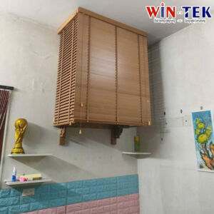 Rèm gỗ che bàn thờ đẹp RGBT03