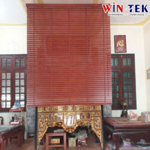 Rèm gỗ che bàn thờ đẹp RGBT08