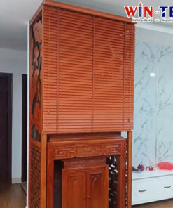 Rèm gỗ che bàn thờ đẹp RGBT09