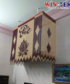 Rèm hạt gỗ đẹp hợp phong thủy RHG10