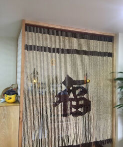 Rèm hạt gỗ đẹp hợp phong thủy RHG11