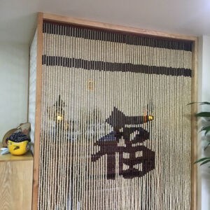 Rèm hạt gỗ đẹp hợp phong thủy RHG11