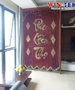 Rèm hạt gỗ đẹp hợp phong thủy RHG13