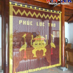 Rèm hạt gỗ đẹp hợp phong thủy RHG16