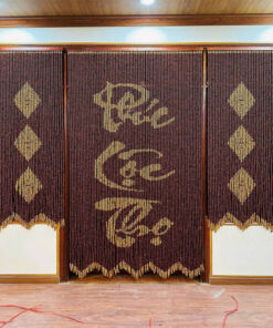 Mẫu Rèm Hạt Gỗ Che Bàn Thờ WBT21