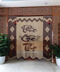 Mẫu Rèm Hạt Gỗ Che Bàn Thờ WBT19