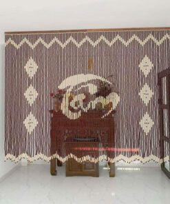 Mẫu Rèm Hạt Gỗ Che Bàn Thờ WBT13