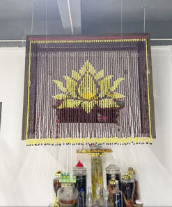 Mẫu Rèm Hạt Gỗ Che Bàn Thờ WBT10