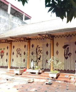 Mẫu Rèm Hạt Gỗ Che Bàn Thờ WBT09