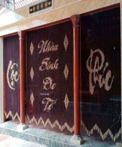 Mẫu Rèm Hạt Gỗ Che Bàn Thờ WBT08