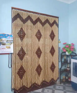 Mẫu Rèm Hạt Gỗ Che Bàn Thờ WBT07