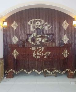 Mẫu Rèm Hạt Gỗ Che Bàn Thờ WBT04