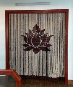 Mẫu Rèm Hạt Gỗ Che Bàn Thờ WBT023